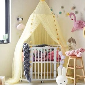 Yellow bed canopy